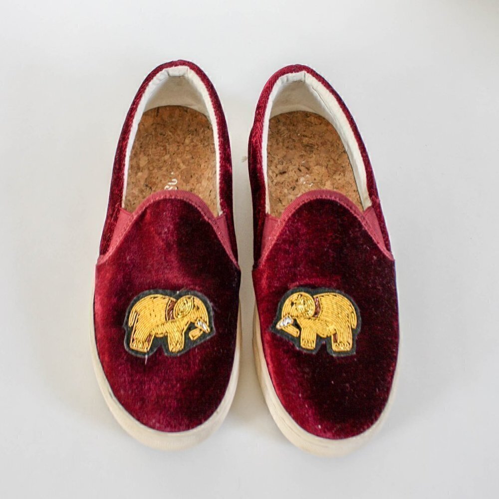 Soludos Sangria Velvet Elephant Slip On Sn…